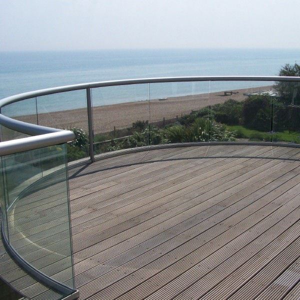 Curved Glass Railing high quality