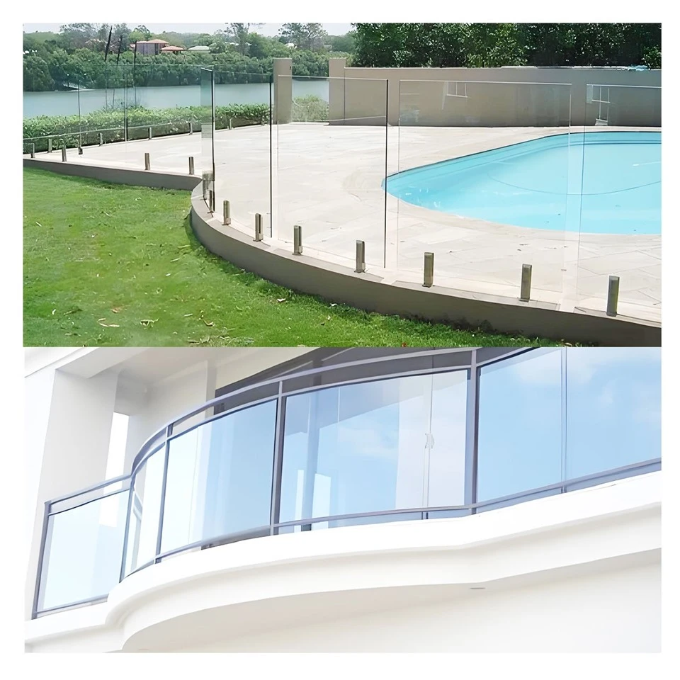 Curved Glass Railing factory
