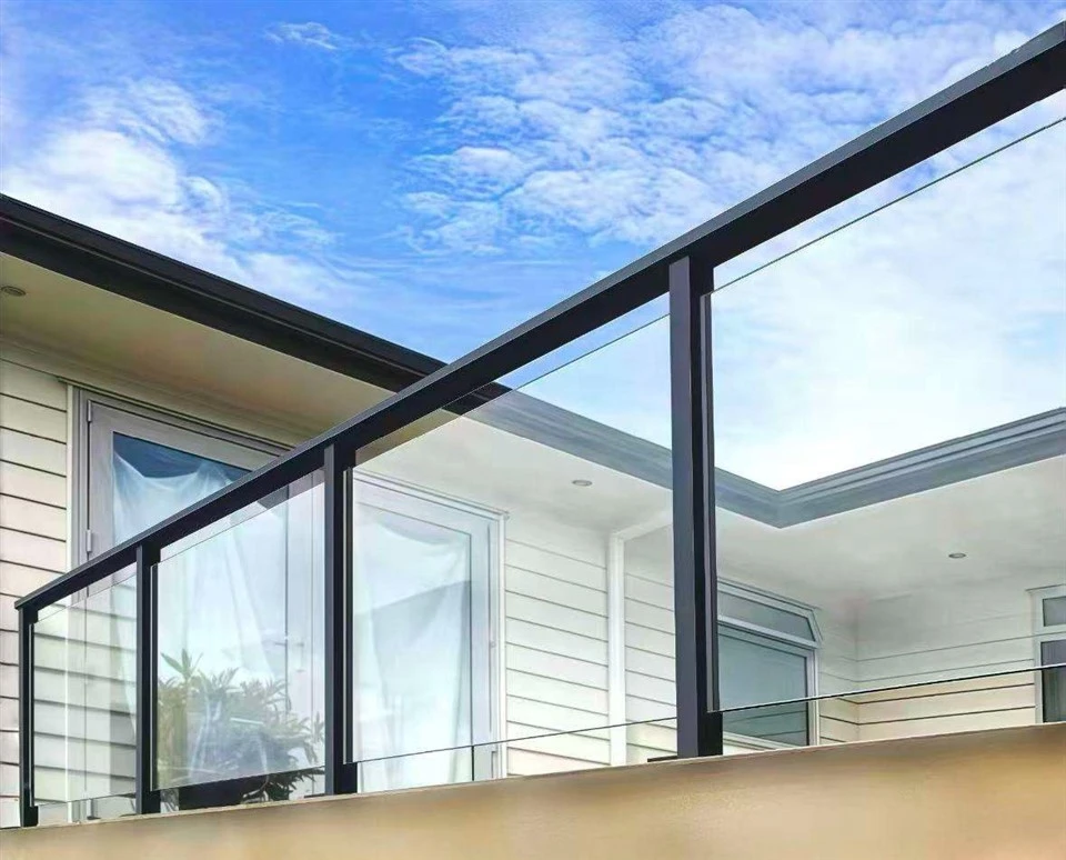 Exterior Glass Railing System-Frameless & Semi-Frameless Outdoor Facade Balustrades best
