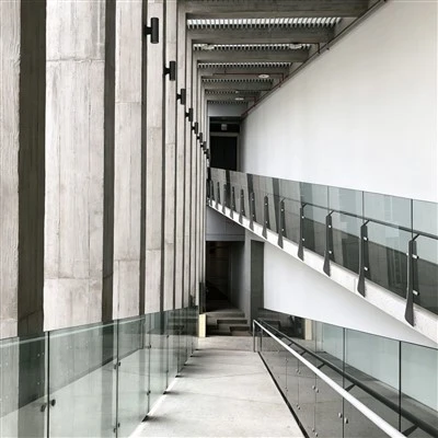 Commercial Exterior Aluminum Walkway Railing