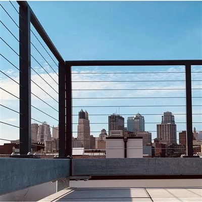 Matte Black Aluminum Railing