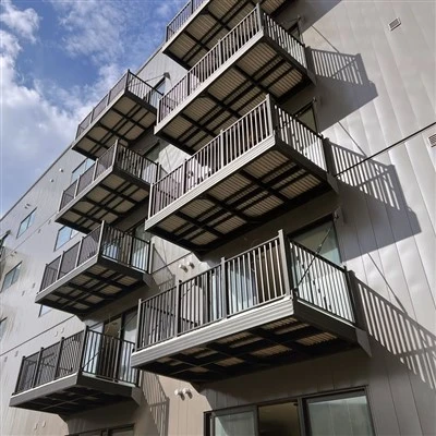 Multi Family Apartment Aluminum Balcony Railing
