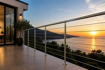Stainless Steel and Glass Balustrade